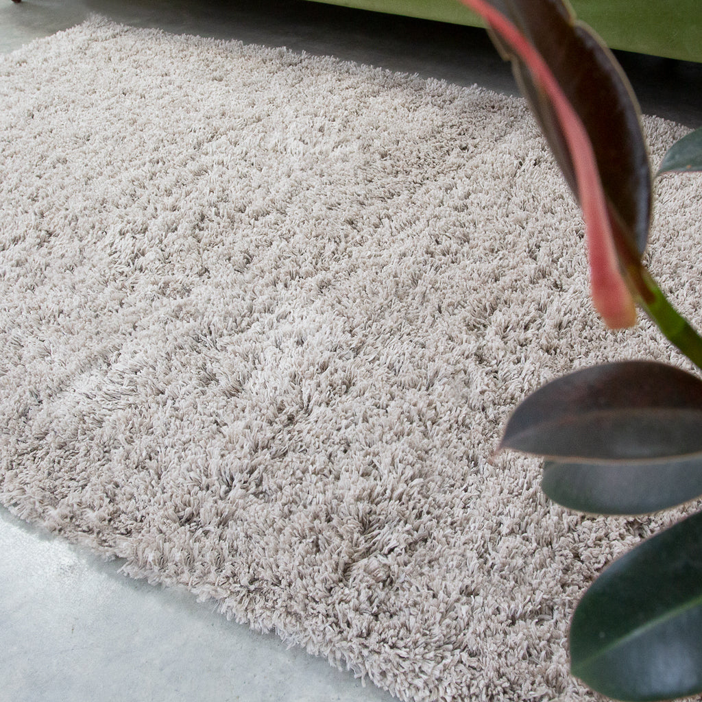 Super Soft Luxury Beige Shaggy Rug | Living Room Rugs | Kukoon Rugs Online