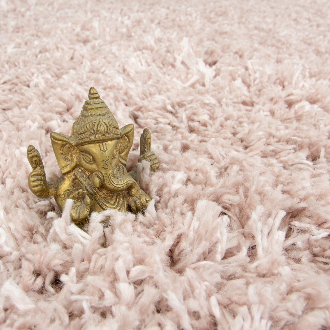 Super Soft Luxury Beige Shaggy Rug | Living Room Rugs | Kukoon Rugs Online