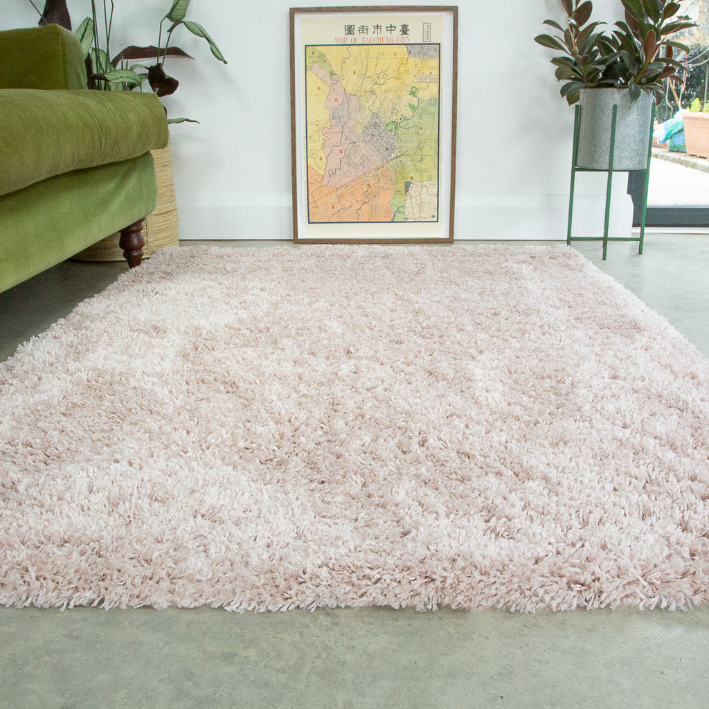 Super Soft Luxury Blush Pink Shaggy Rug