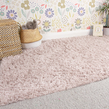 Super Soft Luxury Blush Pink Shaggy Rug