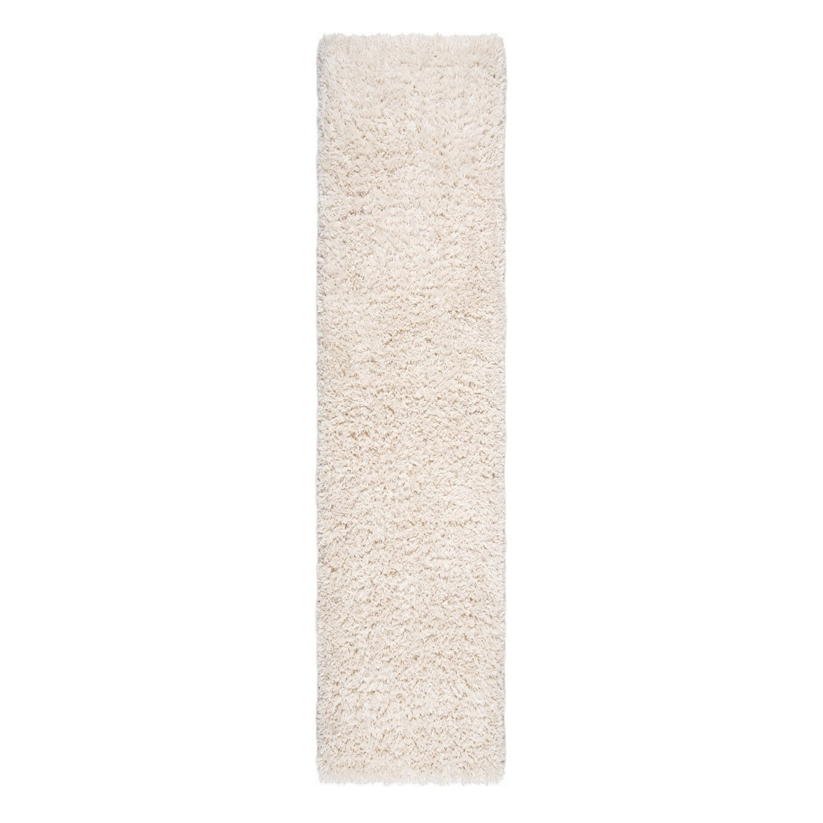 Soft Everyday Cream White Shaggy Runner Rug
