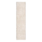Soft Everyday Cream White Shaggy Runner Rug