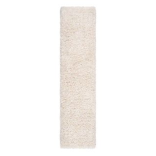 Soft Everyday Cream White Shaggy Runner Rug