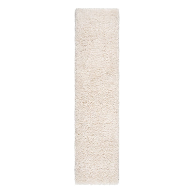 Soft Everyday Cream White Shaggy Runner Rug