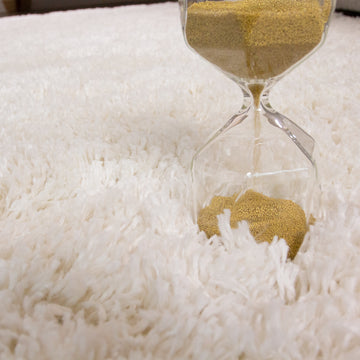 Super Soft Luxury Cream White Shaggy Rug