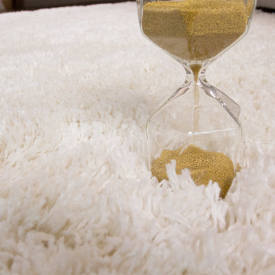 Super Soft Luxury Cream White Shaggy Runner Rug
