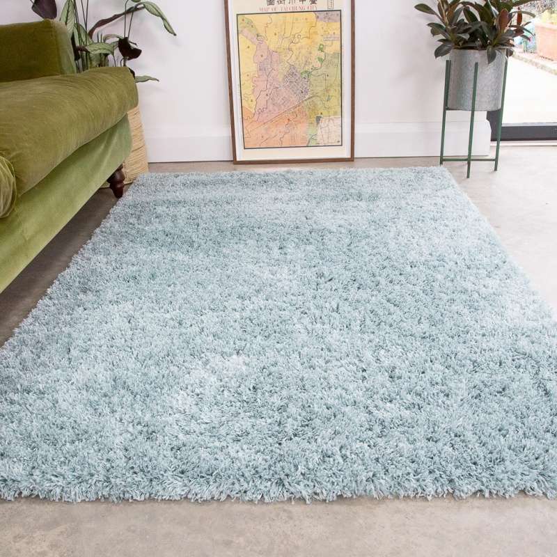 Super Soft Luxury Duck Egg Shaggy Rug
