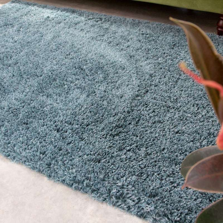 Super Soft Luxury Blue Shaggy Rug