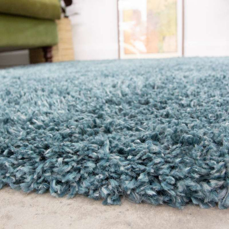 Super Soft Luxury Blue Shaggy Rug