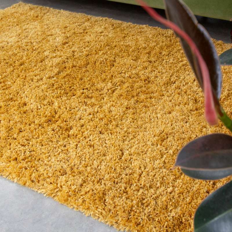 Super Soft Luxury Yellow Shaggy Rug