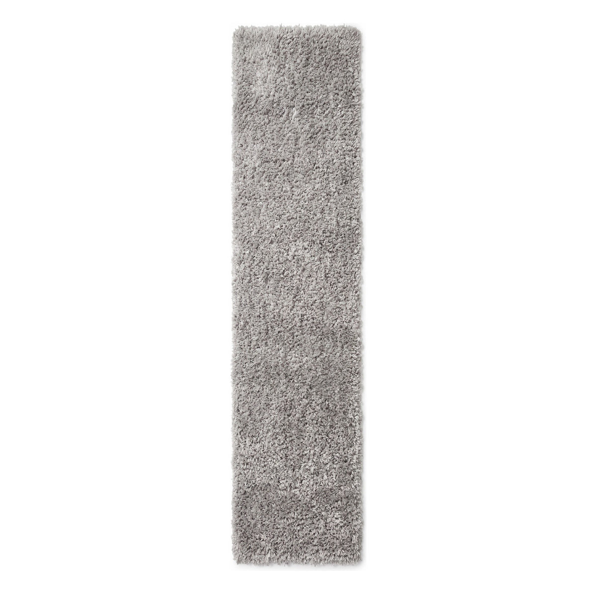 Soft Everyday Silver Shaggy Runner Rug