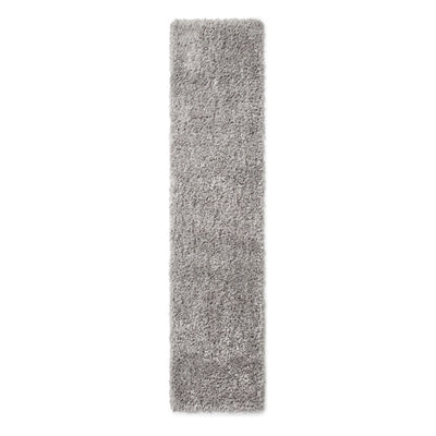Soft Everyday Silver Shaggy Runner Rug