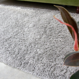 Super Soft Luxury Silver Shaggy Runner Rug