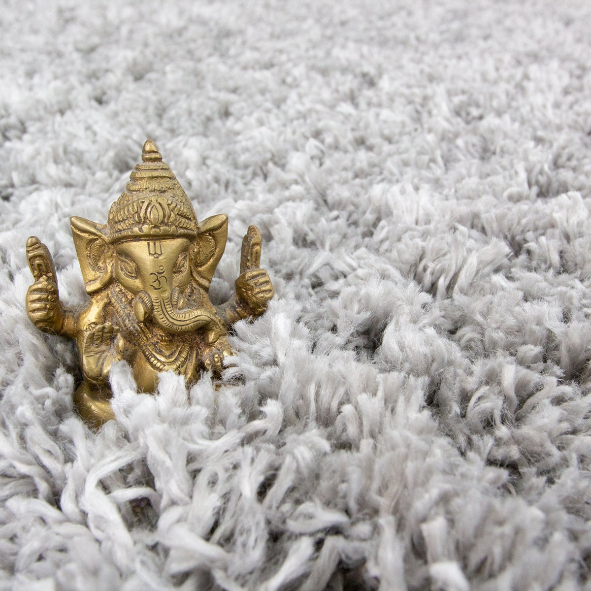 Super Soft Luxury Silver Shaggy Runner Rug
