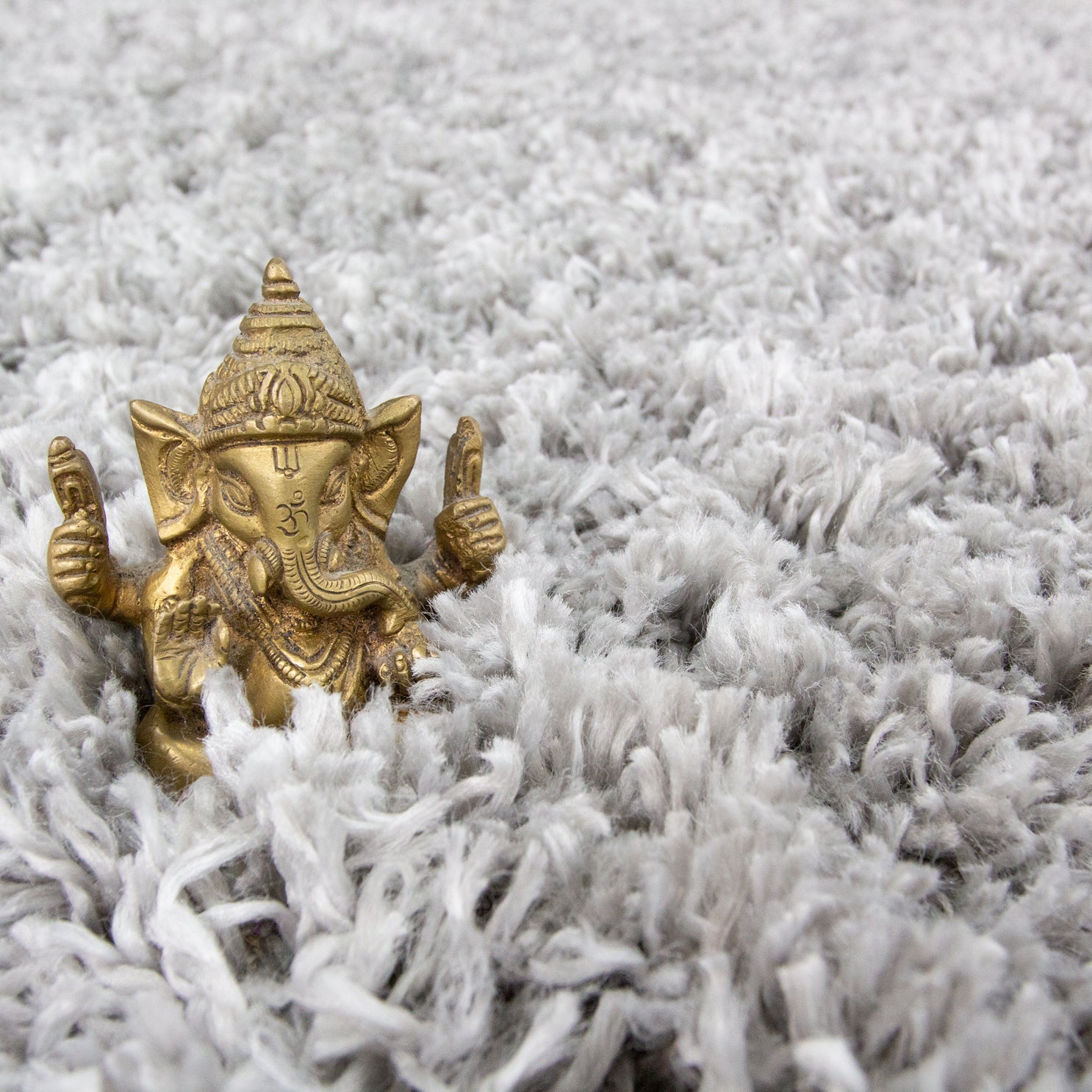 Super Soft Luxury Silver Shaggy Runner Rug