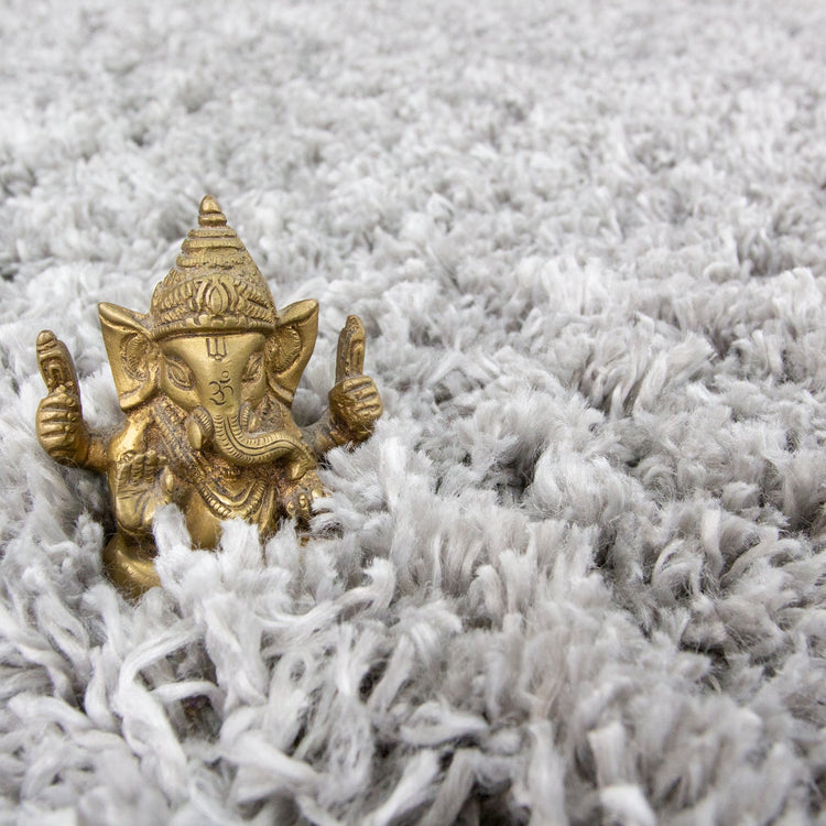 Super Soft Luxury Silver Shaggy Runner Rug