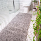 Super Soft Luxury Silver Shaggy Runner Rug