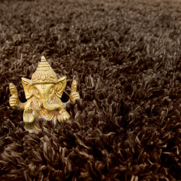 Super Soft Luxury Brown Shaggy Runner Rug