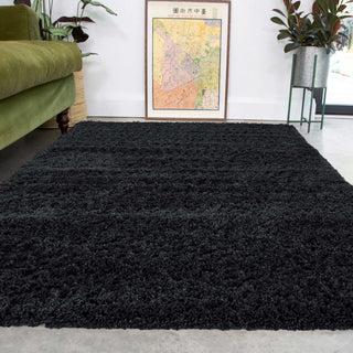 Soft Everyday Charcoal Shaggy Rug