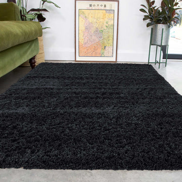 Soft Everyday Charcoal Shaggy Rug