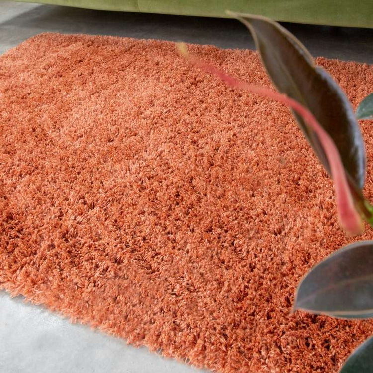 Super Soft Luxury Terracotta Shaggy Rug