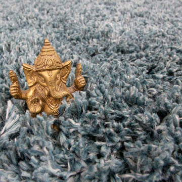 Super Soft Luxury Blue Shaggy Runner Rug