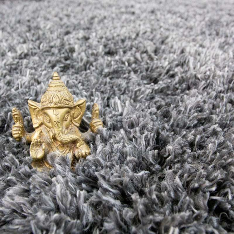 Super Soft Luxury Grey Shaggy Runner Rug