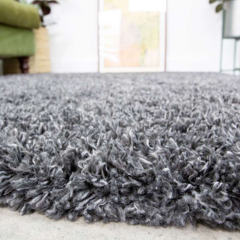 Super Soft Luxury Grey Shaggy Runner Rug