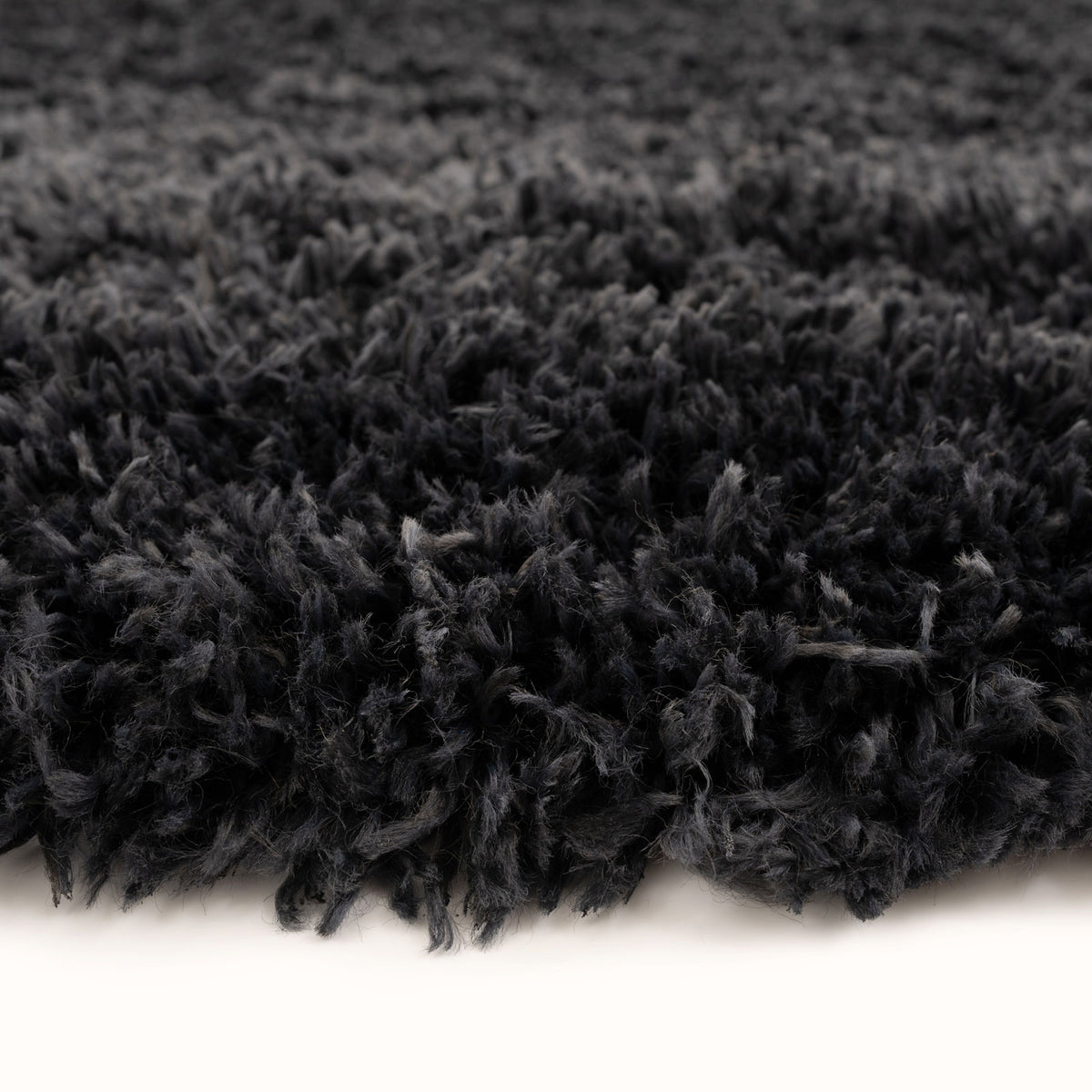 Soft Everyday Charcoal Shaggy Runner Rug