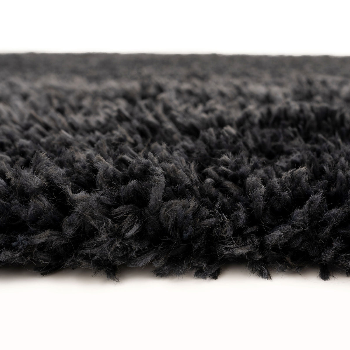 Soft Everyday Charcoal Shaggy Runner Rug
