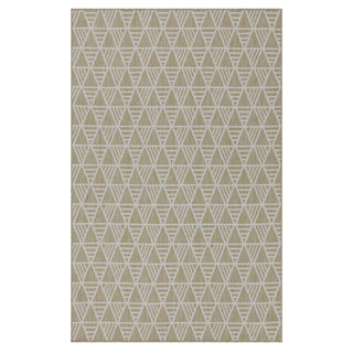 Cream Geometric Outdoor Rug - Banyan