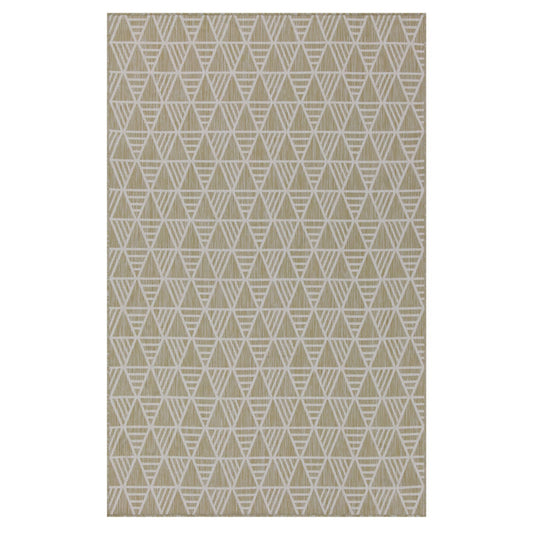 Cream Geometric Area Rug - Banyan