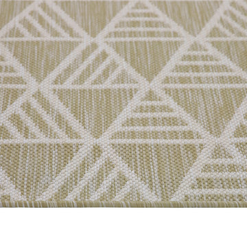 Cream Geometric Area Rug - Banyan