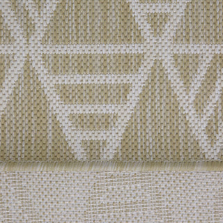 Cream Geometric Outdoor Rug - Banyan