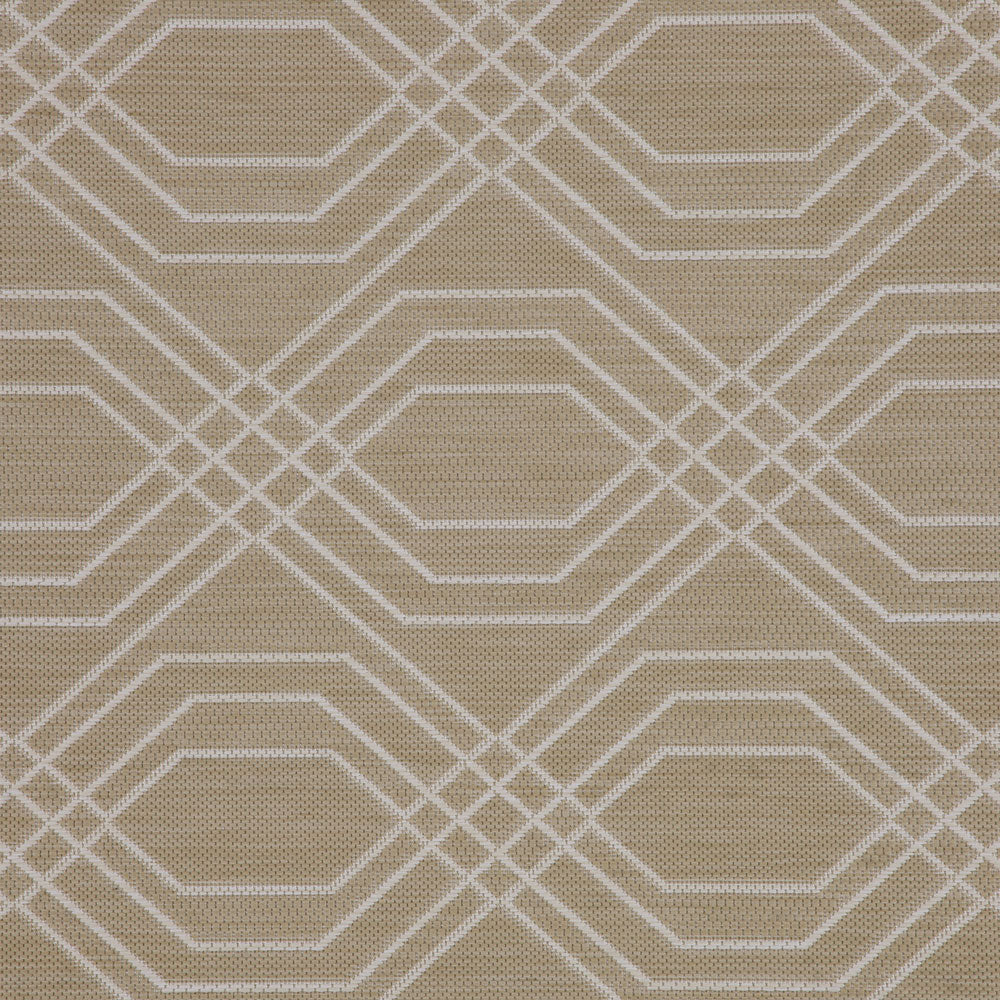 Beige Interlocking Outdoor Rug - Basata