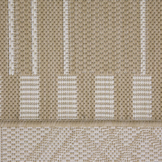Beige Interlocking Outdoor Rug - Basata