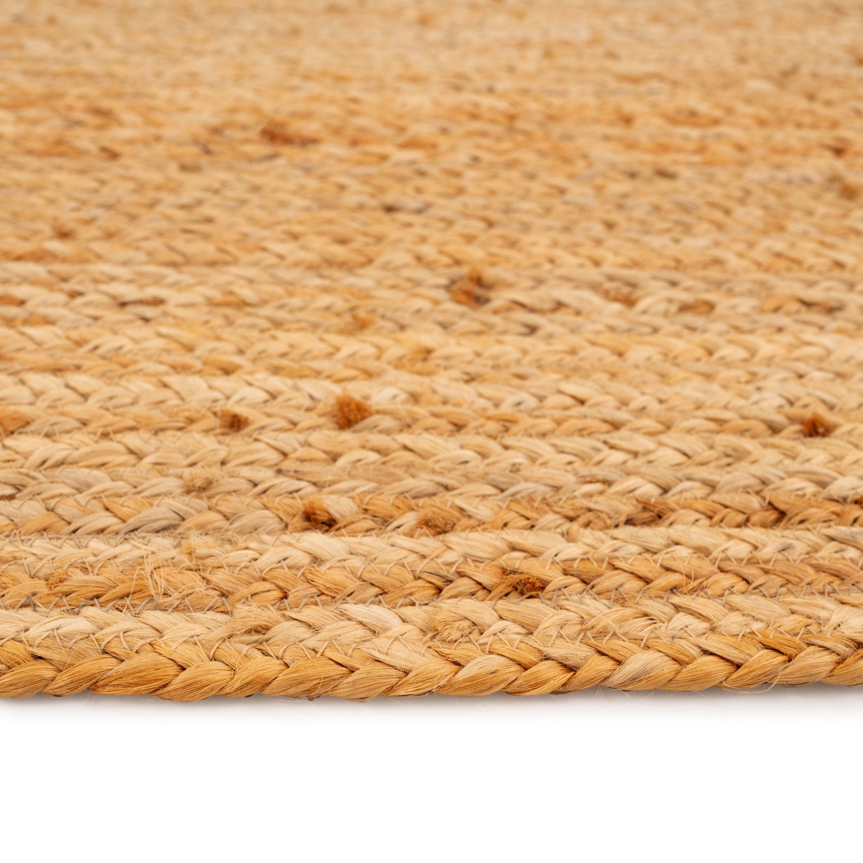 Rustic Braided Jute Runner  Rug - Althea