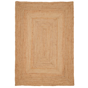 Natural Rustic Braided Jute Rug - Althea