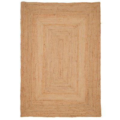 Natural Rustic Braided Jute Rug - Althea