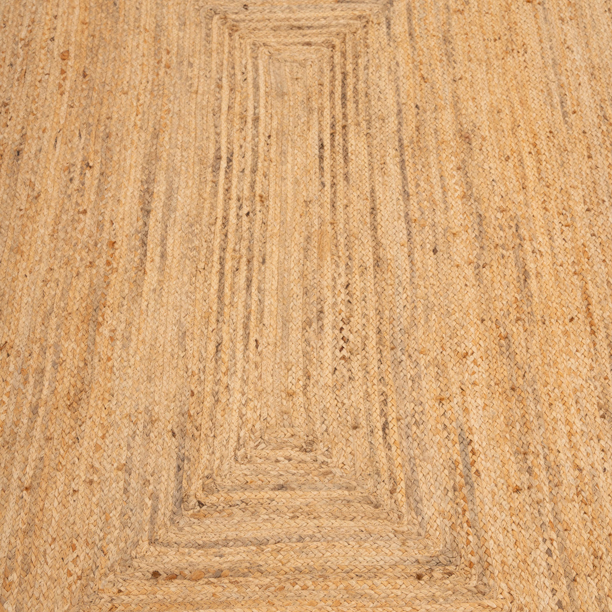 Natural Rounded Edge Jute Rug - Casper