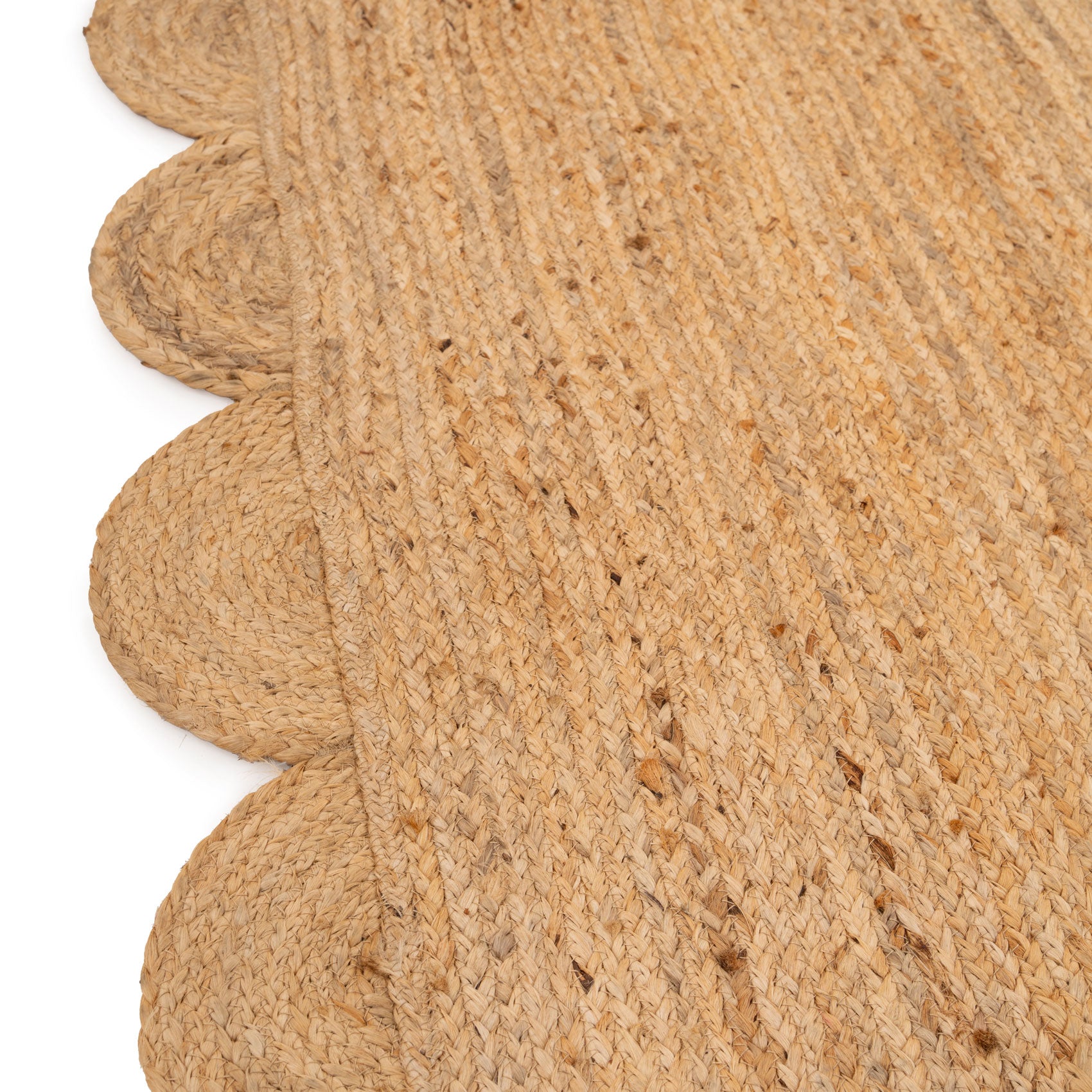 Natural Rounded Edge Jute Rug - Casper | Living Room Rugs | Kukoon Rugs ...