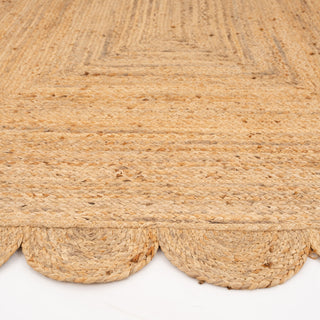 Natural Rounded Edge Jute Rug - Casper