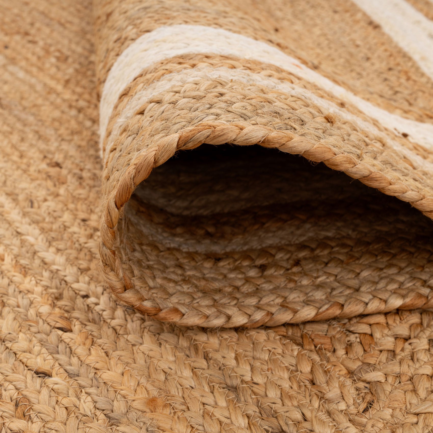 Bordered Jute Rug Natural Bordered Jute Rug - Laurel | Living Room Rugs | Kukoon Rugs Online