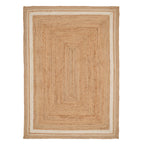 Natural Bordered Jute Rug - Laurel