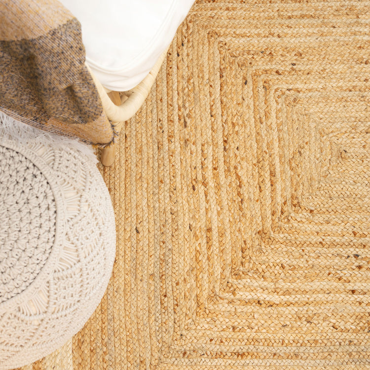 Natural Bordered Jute Rug - Laurel | Living Room Rugs | Kukoon Rugs Online