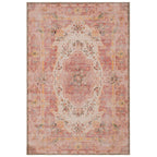 Decorative rug with intricate pattern on a white background
