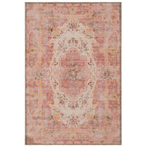 Washable Pink Medallion Rug - Dusk