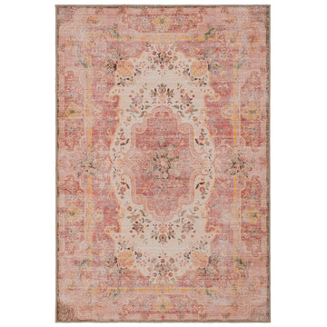 Decorative rug with intricate pattern on a white background