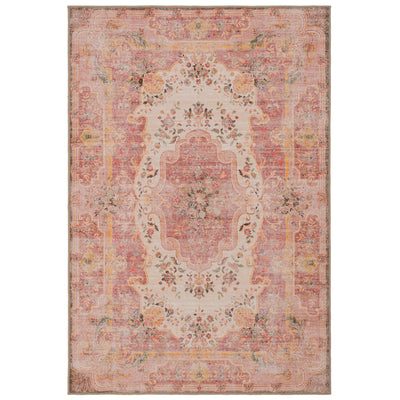 Decorative rug with intricate pattern on a white background