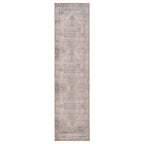 Washable Grey Blue Vintage Runner - Roam